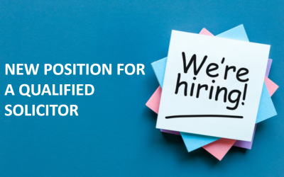 New Position for Qualified Solicitor